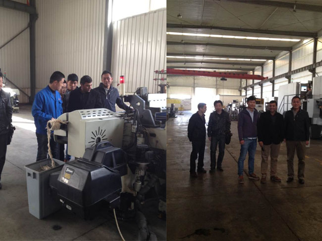 Since June 2014 the foreign visit Qingdao looms production factory, and visited the Shanghai exhibition booth.