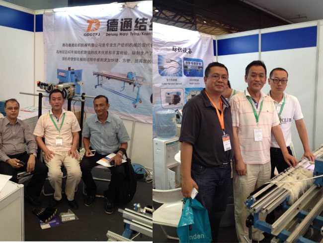 Since June 2014 the foreign visit Qingdao looms production factory, and visited the Shanghai exhibition booth.