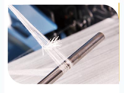 Loom automatically connected by machine