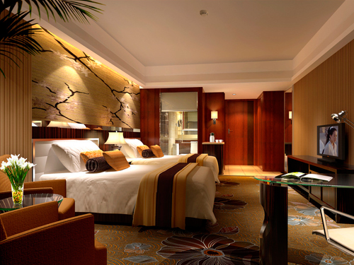 Guest room decorate rendering