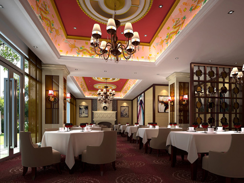 Restaurant decoration effect diagram